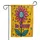 Cheerful Daisy Flowers Be Happy Musical Notes Paint Splatter - Everyday Home Decor Gift Garden Flag - 3