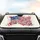 Watercolor Floral American Flag - Independence Day Car Interior Upgrade for Veterans Car Sunshade - 4