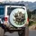 Joyful Interacting Raccoons Vintage Camera Outdoor Adventure - Wildlife Lover Gift Spare Tire Cover - 3