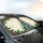 Snow-Dusted Christmas Tree Holly Berries - Christmas Road Trip Gift Car Sunshade - 6