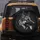 Alert Black and White German Shepherd Dog Head Profile - Gift for Canine Enthusiasts Spare Tire Cover - 5