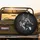 Alert Black and White German Shepherd Dog Head Profile - Gift for Canine Enthusiasts Spare Tire Cover - 2