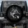 Alert Black and White German Shepherd Dog Head Profile - Gift for Canine Enthusiasts Spare Tire Cover - 1