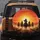 Four Cowboys Horseback Dusty Western Desert Sunset - Western Film Fan Gift Spare Tire Cover - 5