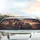 Classic American Semi Truck Skull Flag Sunset Highway - Car Interior Upgrade Car Sunshade - 5