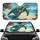 Faceted Gem Sea Turtle Tropical Beach Ocean - Road Trip Gift for Ocean Lover Car Sunshade - 1