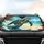 Faceted Gem Sea Turtle Tropical Beach Ocean - Road Trip Gift for Ocean Lover Car Sunshade - 4
