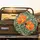 Orange Poppy Blossoms Green Leaves Botanical Tapestry - Home Decor Gift for Botanical Lover Spare Tire Cover - 2