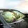 Luminous Green Frog Butterfly Forest Flowers - Car Interior Upgrade for Wildlife Lover Car Sunshade - 6