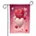Happy Valentine's Day 3D Floating Glitter Hearts - Outdoor Home Decor Gift Garden Flag - 3