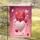 Happy Valentine's Day 3D Floating Glitter Hearts - Outdoor Home Decor Gift Garden Flag - 5
