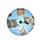 Curious Ginger Tabby Calico White Cats Blue Sky - Cat Lover Everyday Gift Spare Tire Cover - 4