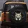 Curious Cat Face Jagged Rip Torn Paper Edges - Pet Owner Vehicle Accessory Spare Tire Cover - 5