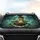 Frog Cowboy Hat Boba Tea 'Undiagnosed But Something Ain't Right' - Road Trip Accessory Car Sunshade - 4