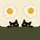 Black Cats Fried Eggs - Cat Lover Home Decor Gift Spare Tire Cover - 6