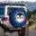 Penguin Arctic Ice Crystal Snowflake - Winter Wildlife Lover Gift Spare Tire Cover - 3