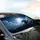 Luminous Moon Silhouette Birds Tidal Mass Clouds Night Sky Car Interior Upgrade Car Sunshade - 6