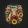 Highland Cow Calf Teal Bandana Golden Sunflowers - Farmhouse Home Decor Gift for Cow Lover Spare Tire Cover - 6