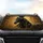 Majestic Black Horse Ornate Laurel Wreath Intricate Branches - Driving Commute Accessory Car Sunshade - 4
