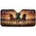 Powerful Horses Charging Sunset Mountain View - Road Trip Driving Gift Car Sunshade - 3