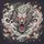 Roaring East Asian Dragon Head Cherry Blossom Storm Clouds - Dragon Lover Gift Spare Tire Cover - 6