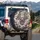Roaring East Asian Dragon Head Cherry Blossom Storm Clouds - Dragon Lover Gift Spare Tire Cover - 3
