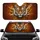 Majestic Tiger Head Blue Eyes Swirling Golden Black Stripes Car Interior Upgrade Car Sunshade - 1