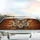 Majestic Tiger Head Blue Eyes Swirling Golden Black Stripes Car Interior Upgrade Car Sunshade - 5