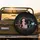 Majestic Cat Silhouette Rose Gold Glitter Heartbeat - Cat Lover Gift Spare Tire Cover - 2
