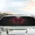 Dark Fantasy Menacing Crimson Skull Industrial Starburst Glowing Circuit - Car Interior Upgrade Car Sunshade - 5