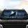 Dark Wolf Howling Crescent Moon Mountain Night Car Interior Upgrade Wildlife Lover Car Sunshade - 4