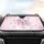Butterflies Cherry Blossoms Floral Sprigs Iridescent Wings - Car Interior Upgrade Car Sunshade - 4