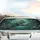 Iridescent Chameleon Perched Branch Tropical Jungle Exotic Flowers - Car Interior Upgrade Car Sunshade - 5