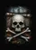 Aged Skull Crossbones Pirate Ship Gold - Gothic Home Decor Gift Garden Flag - 6
