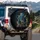 Snarling Blue Spotted Black Jaguar Gold Splash Wildlife Lover Gift Spare Tire Cover - 3