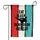 Taekwondo Kick Silhouette EAT SLEEP REPEAT - Martial Arts Lover Gift for Practitioner Garden Flag - 3
