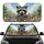 Baby Raccoon Wildflower Fence Sky - Wildlife Lover Travel Commute Car Interior Upgrade Car Sunshade - 1