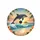 Leaping Dolphin Ocean Waves Hibiscus Palm Fronds Tropical Sunset - Beach Lover Gift Spare Tire Cover - 4