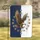 Majestic Golden Eagle Golden Stars Navy White Split - Home Decor Gift Garden Flag - 1