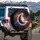 Crescent Moon Deep Space Nebula - Cosmic Lover Gift for Space Enthusiasts Spare Tire Cover - 3