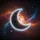 Crescent Moon Deep Space Nebula - Cosmic Lover Gift for Space Enthusiasts Spare Tire Cover - 6