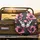 Black White Butterfly Pink Flowers Foliage - Wildlife Lover Auto Accessory Spare Tire Cover - 2