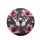 Black White Butterfly Pink Flowers Foliage - Wildlife Lover Auto Accessory Spare Tire Cover - 4