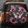 Black White Butterfly Pink Flowers Foliage - Wildlife Lover Auto Accessory Spare Tire Cover - 5