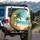 Golden Sand Turquoise Ocean Palm Trees Tropical Islands Beach - Summer Vacation Travel Essentials Spare Tire Cover - 3