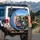 Shocked Zombie Duo Desert Road Trip Scene - Unique Car Decor Gift Spare Tire Cover - 3