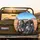 Shocked Zombie Duo Desert Road Trip Scene - Unique Car Decor Gift Spare Tire Cover - 2
