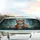 Expressive Blue-Eyed Baby Tiger Cub Magical Jungle Twilight - Road Trip Gift Car Sunshade - 5