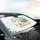 Camper Trailer Campfire IT'S ALL Good IN THE CAMPER HOOD - Road Trip Gift for Camper Lover Car Sunshade - 6