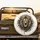 Majestic Lion Head Golden Eyes Flowing Gold Mane Filigree - Wildlife Lover Gift Spare Tire Cover - 2